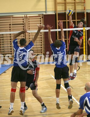 Volleyball Bundesliga. HYPO VBK Klagenfurt. Zachary Underwood, Adam Simac. Klagenfurt, am 23.9.2006.
---
pressefotos, pressefotografie, kuess, qs, qspictures, sport, bild, bilder, bilddatenbank