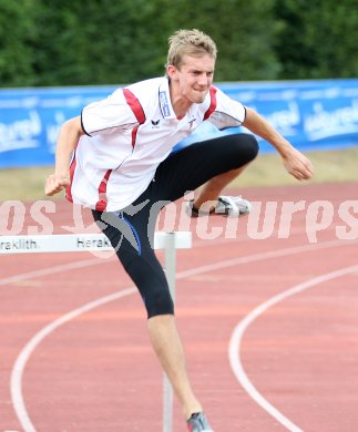 Leichtathletik. Top4 Meeting. 110 Meter H?rden M?nner. Harald Modl (?sterreich, ATV Feldkirchen). Villach, am 13.7.2006.
---
pressefotos, pressefotografie, kuess, qs, qspictures, sport, bild, bilder, bilddatenbank
