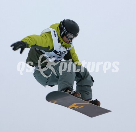 Snowboard Weltcup. Klagenfurt, Schleppe. Florian Gimpl, ?sterreich. Klagenfurt, am 7.1.2006. 
---
pressefotos, pressefotografie, kuess, qs, qspictures, sport, bild, bilder, bilddatenbank