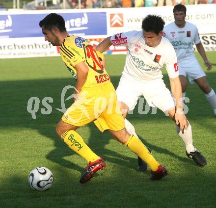 Fussball. Red Zac Liga. FC K?rnten gegen Admira. Nenad Bjelica (FCK) gegen Andreas gradinger (Admira). Klagenfurt, am 18.8.2006.
---
pressefotos, pressefotografie, kuess, qs, qspictures, sport, bild, bilder, bilddatenbank