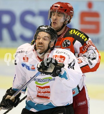 Eishockey Bundesliga. KAC gegen EHC Liwest Black Wings Linz. Herbert Ratz (KAC), Antti Virtanen (Linz). Klagenfurt, am 26.1.2007.
Foto: Kuess
---
pressefotos, pressefotografie, kuess, qs, qspictures, sport, bild, bilder, bilddatenbank