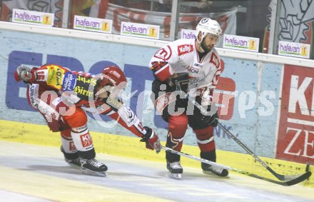 Eishockey Bundesliga. KAC gegen Jesenice. Paul Schellander (KAC), Jean Philippe Pare (Jesenice). Klagenfurt, am 29.10.2006.
Foto: Kuess
---
pressefotos, pressefotografie, kuess, qs, qspictures, sport, bild, bilder, bilddatenbank