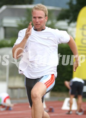  Leichtathletik. Austrian Top 4 Meeting. 100 Meter Herren. Edwin Lichtenegger (?sterreich, AC V?lkermarkt). Villach, am 14.7.2006. 
Foto: Kuess
---
pressefotos, pressefotografie, kuess, qs, qspictures, sport, bild, bilder, bilddatenbank