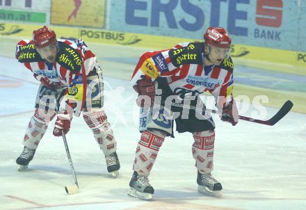 ?sterreichische Eishockey Bundesliga. KAC gegen VSV. Jens Kraiger und Igor Ivanov (KAC). Klagenfurt, am 26.12.2005.
---
pressefotos, pressefotografie, kuess, qs, qspictures, sport, bild, bilder, bilddatenbank