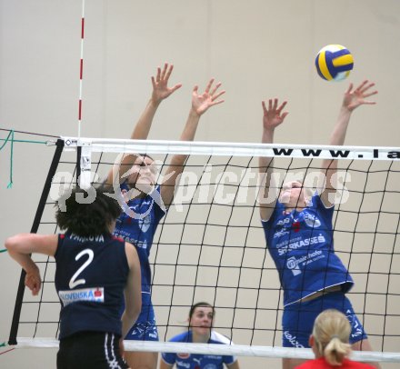 Volleyball MEVZA. ATSC Wildcats gegen Slavia Bratislava. Marina Novosel, Sigrid Sumper (Wildcats). Klagenfurt, am 4.11.2006.
Foto: Kuess
---
pressefotos, pressefotografie, kuess, qs, qspictures, sport, bild, bilder, bilddatenbank