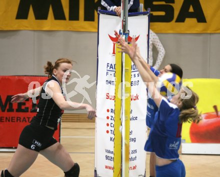 Volleyball Cup. ATSC Wildcats gegen Hartberg. Kerstin Pichler, Eva Bolg (Wildcats).
Klagenfurt, 21. 1. 2007
Foto: Kuess
---
pressefotos, pressefotografie, kuess, qs, qspictures, sport, bild, bilder, bilddatenbank