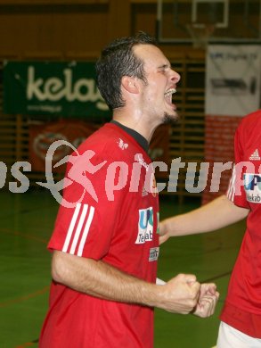 Handball Bundesliga. HCK 59 gegen Unon SPK Korneuburg. Jubel von Patrick Jochum  (HCK). Viktring, am 16.9.2006.
---
pressefotos, pressefotografie, kuess, qs, qspictures, sport, bild, bilder, bilddatenbank