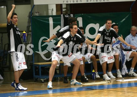 Basketball Bundesliga. W?rthersee Piraten gegen Kapfenberg. Jubel Piraten. Klagenfurt, am 11.12.2006.
Foto: Kuess
---
pressefotos, pressefotografie, kuess, qs, qspictures, sport, bild, bilder, bilddatenbank