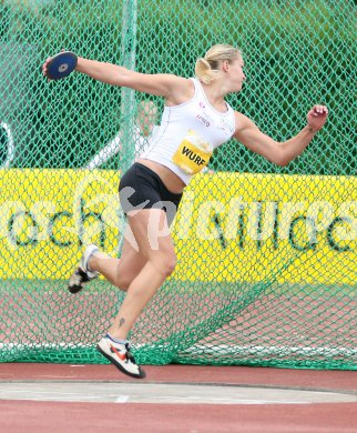 Leichtathletik. Top4 Meeting. Diskus Frauen. Veronika Watzek (LC Villach).  Villach, am 14.7.2006.
---
pressefotos, pressefotografie, kuess, qs, qspictures, sport, bild, bilder, bilddatenbank