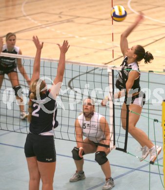 Volleyball 2. Bundesliga. AVC Klagenfurt gegen VT Wien. Marlene Gurker, Marina Peer  (AVC). Klagenfurt, am 25.11.2006.
Foto: Kuess 
---
pressefotos, pressefotografie, kuess, qs, qspictures, sport, bild, bilder, bilddatenbank