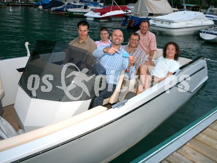?SV Techniker Team. Einladung Hypo Leasing. Manfred Pranger, Reinfried Herbst, Toni Giger,  Hypo Leasing Vorstand Albert Modritsch, Technik Trainer Ehn und Rainer Sch?nfelder. Reifnitz, am 4.7.2006.
---
pressefotos, pressefotografie, kuess, qs, qspictures, sport, bild, bilder, bilddatenbank