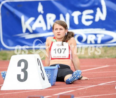 Leichtathletik. Austrian Top 4 Meeting. 100 Meter Frauen. Lisa Holzfeind (TLC Feldkirchen). Villach, am 14.7.2006. 
---
pressefotos, pressefotografie, kuess, qs, qspictures, sport, bild, bilder, bilddatenbank