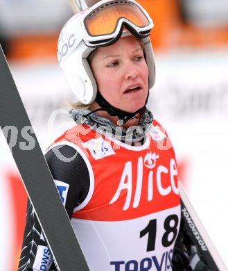 Tarvis. Ski  Weltcup Damen. Abfahrtstraining. Julia Mancuso (USA). Tarvis am 1.3.2007
Foto: Kuess
---
pressefotos, pressefotografie, kuess, qs, qspictures, sport, bild, bilder, bilddatenbank