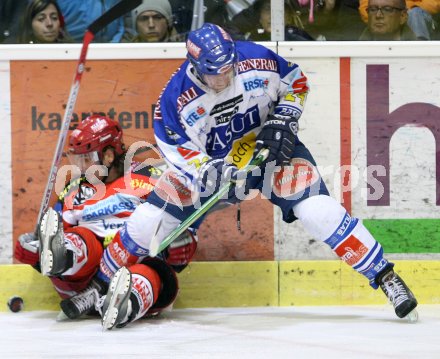 Eishockey Bundesliga. KAC gegen VSV.Igor Ivanov (KAC), G?nther Lanzinger (VSV). Klagenfurt, am 21.1.2007.
Foto: Kuess
---
pressefotos, pressefotografie, kuess, qs, qspictures, sport, bild, bilder, bilddatenbank
