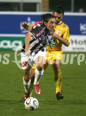 Fussball. Red Zac Liga. FCK gegen LASK. Nenad Bjelica (FCK), Almedin Hota  (LASK). Klagenfurt, am 13.10.2006.
---
pressefotos, pressefotografie, kuess, qs, qspictures, sport, bild, bilder, bilddatenbank