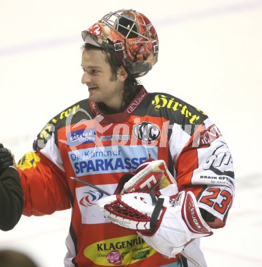 Eishockey Bundesliga. KAC gegen Salzburg. Tormann Hannes Enzenhofer (KAC). Klagenfurt, am 22.10.2006.
Foto: Kuess
---
pressefotos, pressefotografie, kuess, qs, qspictures, sport, bild, bilder, bilddatenbank