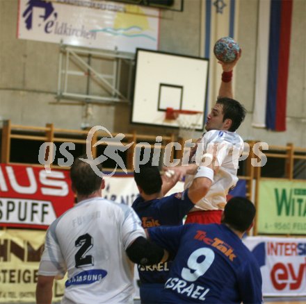 Handball L?nderspiel ?sterreich gegen Israel. Feldkirchen, am 6.1.2005.
---
pressefotos, pressefotografie, kuess, qs, qspictures, sport, bild, bilder, bilddatenbank