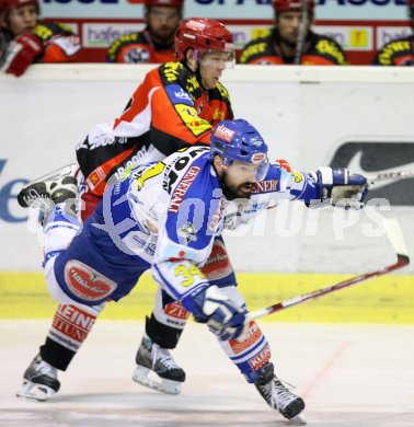 Eishockey Bundesliga. KAC gegen VSV. Jeremy Rebek (KAC), Markus Peintner (VSV). Klagenfurt, am 21.1.2007.
Foto: Kuess
---
pressefotos, pressefotografie, kuess, qs, qspictures, sport, bild, bilder, bilddatenbank