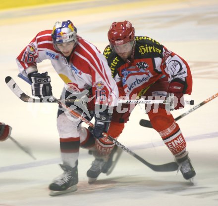 ?sterreichische Eishockey Bundesliga. KAC gegen Red Bull Salzburg. Andreas Pusnik (KAC), Patrick Harand (Salzburg). Klagenfurt, am 22.10.2006.
Foto: Kuess
---
pressefotos, pressefotografie, kuess, qs, qspictures, sport, bild, bilder, bilddatenbank