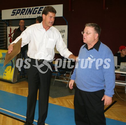 Basketball Bundesliga. W?rthersee Piraten gg. Swans Gmunden. Trainer Bill Magarity (Piraten), Trainer Robert Gonnen (Gmunden). Klagenfurt, am 20.10.2006.
---
pressefotos, pressefotografie, kuess, qs, qspictures, sport, bild, bilder, bilddatenbank