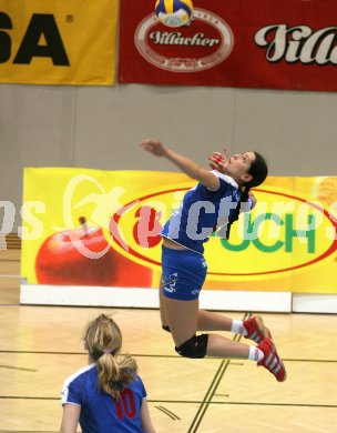 Volleyball Cup. ATSC Wildcats gegen Hartberg. Kerstin Pichler, Eva Bolg (Wildcats).
Klagenfurt, 21. 1. 2007
Foto: Kuess
---
pressefotos, pressefotografie, kuess, qs, qspictures, sport, bild, bilder, bilddatenbank