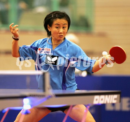 Tischtennis German Open 2006. Bayreuth. Oktober 2006. Jiu Lia (?sterreich)
?qspictures/Stephan Roscher

---
pressefotos, pressefotografie, kuess, qs, qspictures, sport, bild, bilder, bilddatenbank