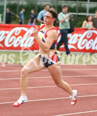 Leichtathletik. Top4 Meeting. 400 Meter Frauen. Betina Germann (?sterreich, KLC).  Villach, am 14.7.2006.
---
pressefotos, pressefotografie, kuess, qs, qspictures, sport, bild, bilder, bilddatenbank