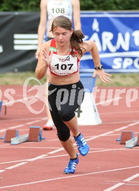 Leichtathletik. Austrian Top 4 Meeting. 100 Meter Frauen. Lisa Holzfeind (TLC Feldkirchen). Villach, am 14.7.2006. 
---
pressefotos, pressefotografie, kuess, qs, qspictures, sport, bild, bilder, bilddatenbank