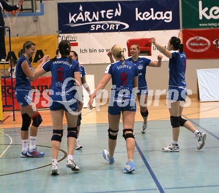 Volleyball Europacup. ATSC Wildcats gegen Velika Gorica (Kroatischer Vizemeister). Jubel der Wildcats. Klagenfurt, am 29.10.2005.
---
pressefotos, pressefotografie, kuess, qs, qspictures, sport, bild, bilder, bilddatenbank
