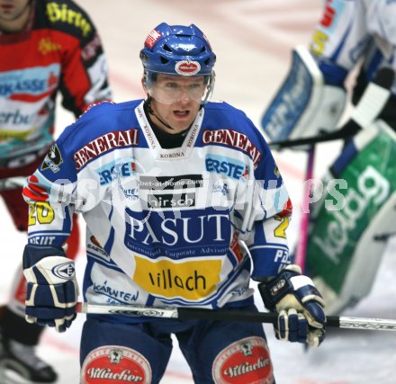 Eishockey Bundesliga. VSV gegen KAC. Mickey Elick (VSV). Villach, am 22.12.2006.
Foto: qspictures/Kuess 
---
pressefotos, pressefotografie, kuess, qs, qspictures, sport, bild, bilder, bilddatenbank