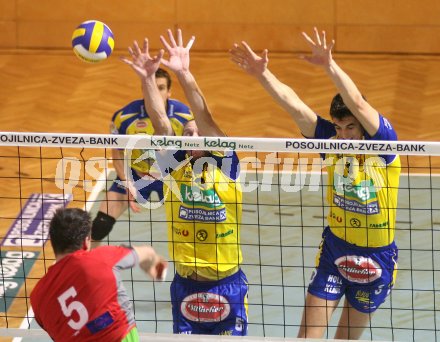 Volleyball Aich/Dob gegen Enns. Pavel Reznicek, Christoph Bl?mel (Aich/Dob). Bleiburg, am 20.1.2007
Foto: Kuess
---
pressefotos, pressefotografie, kuess, qs, qspictures, sport, bild, bilder, bilddatenbank