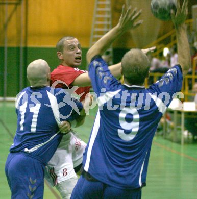 Handball Bundesliga. HCK 59 gegen Unon SPK Korneuburg. Anton Pr?prost (HCK). Viktring, am 16.9.2006.
---
pressefotos, pressefotografie, kuess, qs, qspictures, sport, bild, bilder, bilddatenbank