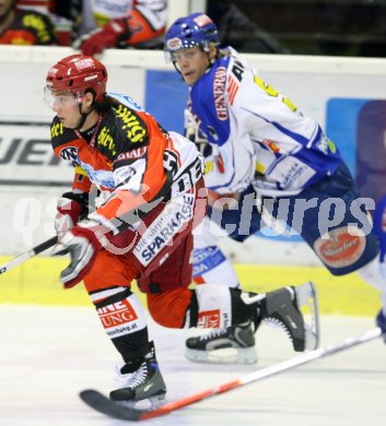 Eishockey Bundesliga. KAC gegen VSV. Christoph Harand (KAC), Thomas Raffl (VSV). Klagenfurt, am 21.1.2007.
Foto: Kuess
---
pressefotos, pressefotografie, kuess, qs, qspictures, sport, bild, bilder, bilddatenbank