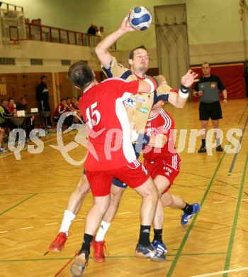 Bundesliga Handball. SVVW gegen HCK. Privsek Uros (SVVW), Dareb Stefan (SVVW) Jochum Patrick (HCK). Klagenfurt, 3.2.2007
Foto: Kuess
---
pressefotos, pressefotografie, kuess, qs, qspictures, sport, bild, bilder, bilddatenbank