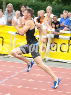 Leichtathletik. Top4 Meeting. 110 Meter H?rden M?nner. Elmar Lichtenegger (?sterreich, AC V?lkermarkt).  Villach, am 13.7.2006.
---
pressefotos, pressefotografie, kuess, qs, qspictures, sport, bild, bilder, bilddatenbank