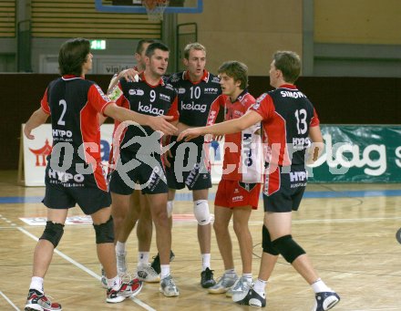 Volleyball Bundesliga. HYPO VBK Klagenfurt. Jubel. Klagenfurt, am 23.9.2006.

---
pressefotos, pressefotografie, kuess, qs, qspictures, sport, bild, bilder, bilddatenbank