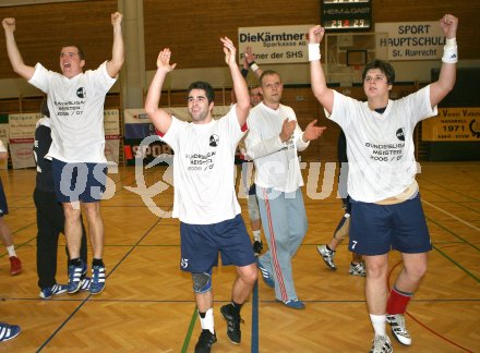 Bundesliga Handball. SVVW gegen HCK. Jubel HCK. Klagenfurt, 3.2.2007
Foto: Kuess
---
pressefotos, pressefotografie, kuess, qs, qspictures, sport, bild, bilder, bilddatenbank