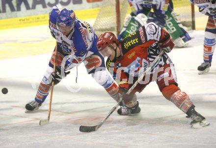 Eishockey Bundesliga. KAC gegen VSV. Chad Hinz (KAC), Daniel Gauthier (VSV). Klagenfurt, am 23.11.2006.
Foto: Kuess
---
pressefotos, pressefotografie, kuess, qs, qspictures, sport, bild, bilder, bilddatenbank