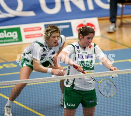 Badminton Bundesliga. Askoe Kelag Kaernten. Maja Kersnik, Belinda Heber. Klagenfurt, am 21.10.2007.
Foto: Kuess
---
pressefotos, pressefotografie, kuess, qs, qspictures, sport, bild, bilder, bilddatenbank