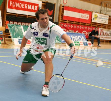 Badminton Bundesliga. ASKOE Kelag Kaernten.  Peter Kreulitsch. Klagenfurt, am 20.10.2007.
Foto: Kuess
---
pressefotos, pressefotografie, kuess, qs, qspictures, sport, bild, bilder, bilddatenbank