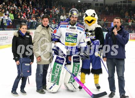 EBEL. Eishockey Bundesliga. VSV gegen Red Bull Salzburg. Spieler des Abends Gert Prohaska (VSV). Villach, am 9.11.2007.
Foto: Kuess
---
pressefotos, pressefotografie, kuess, qs, qspictures, sport, bild, bilder, bilddatenbank