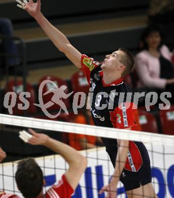 Volleyball. Bundesliga. HYPO VBK gegen hotVolleys. Martin Vokal (HYPO). Klagenfurt, 19.3.2008.
Copyright Kuess

---
pressefotos, pressefotografie, kuess, qs, qspictures, sport, bild, bilder, bilddatenbank