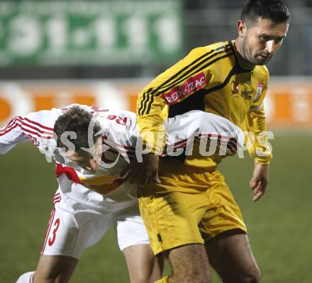 Fussball Red Zac. FC Kaernten gegen Red Bull Juniors Salzburg. Nenad Bjelica (FCK), Dominic Borozni (Salzburg). Klagenfurt, am 28.3.2008.
Copyright Kuess

---
pressefotos, pressefotografie, kuess, qs, qspictures, sport, bild, bilder, bilddatenbank
