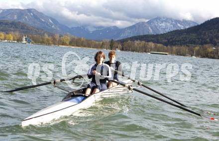 Rudern. Simone und Florian Berg (RV Nautilus). Klagenfurt, am 9.4.2008
Copyright Kuess

---
pressefotos, pressefotografie, kuess, qs, qspictures, sport, bild, bilder, bilddatenbank