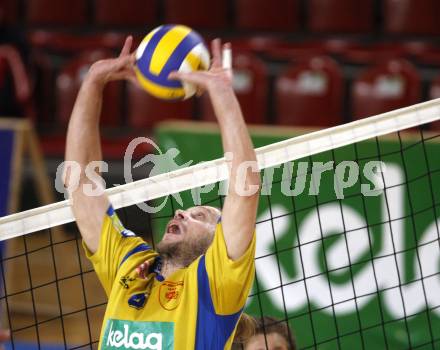Volleyball. Bundesliga. HYPO VBK Klagenfurt gegen SK Aich/Dob. Pavel Reznicek (AICH). Klagenfurt, 13.4.2008
Copyright Kuess

---
pressefotos, pressefotografie, kuess, qs, qspictures, sport, bild, bilder, bilddatenbank