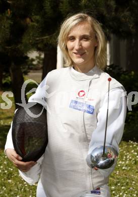 Fechten. Degen, Florett, Saebel. Sandra Kleinberger. Klagenfurt, am 4.5.2008
Copyright Kuess

---
pressefotos, pressefotografie, kuess, qs, qspictures, sport, bild, bilder, bilddatenbank