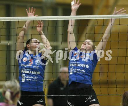 Volleyball. Bundesliiga. ATSC Sparkasse Wildcats gegen Post SV Wien. PRAEPROST Maja, SUMPER Sigrid (Wildcats)
Wien, 30.4.2008.
Copyright Kuess

---
pressefotos, pressefotografie, kuess, qs, qspictures, sport, bild, bilder, bilddatenbank