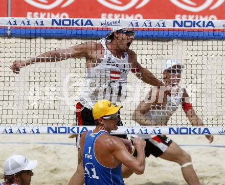 Beachvolleyball. Grand Slam 2008. GOSCH Florian, HORST Alexander (AUT). Klagenfurt, 31.7.2008.
Copyright Kuess

---
pressefotos, pressefotografie, kuess, qs, qspictures, sport, bild, bilder, bilddatenbank