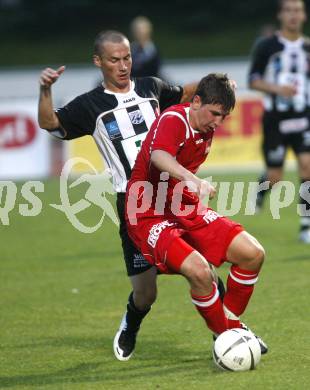 Fussball Regionalliga. WAC/St. Andrae gegen GAK. Markus Schuessler (WAC), Drazen Savic (GAK). Wolfsberg, am 1.8.2008.
Foto: Kuess

---
pressefotos, pressefotografie, kuess, qs, qspictures, sport, bild, bilder, bilddatenbank