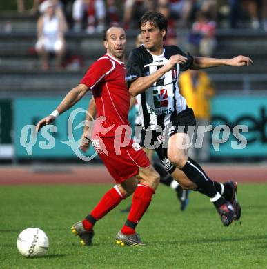 Fussball Regionalliga. WAC/St. Andrae gegen GAK. Zeljko Simic (WAC), Robert Fruestuek (GAK). Wolfsberg, am 1.8.2008.
Foto: Kuess

---
pressefotos, pressefotografie, kuess, qs, qspictures, sport, bild, bilder, bilddatenbank